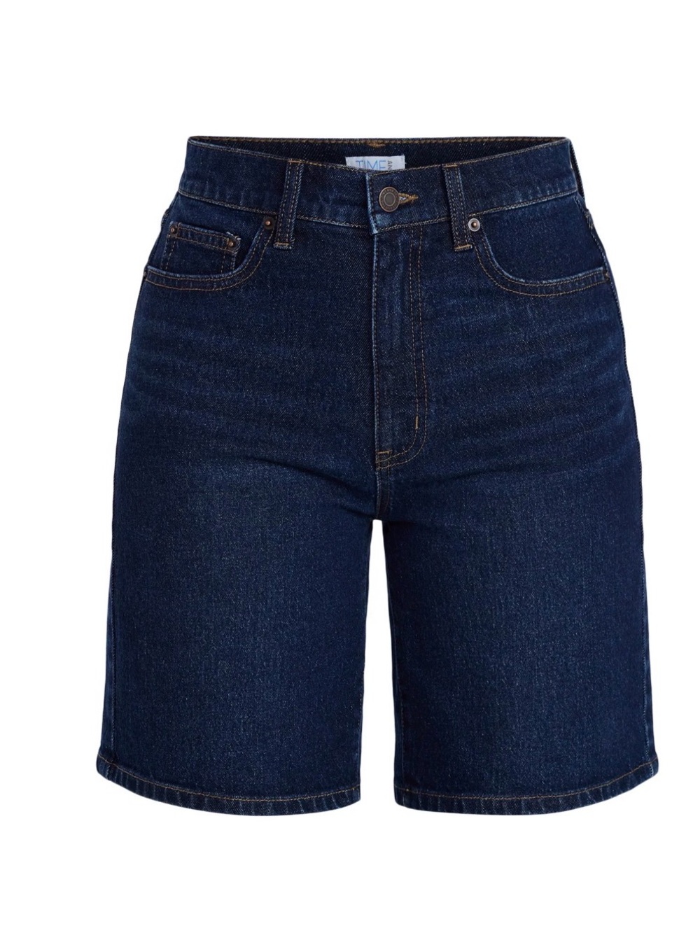 Time and Tru Dark Blue Denim Bermuda Shorts
